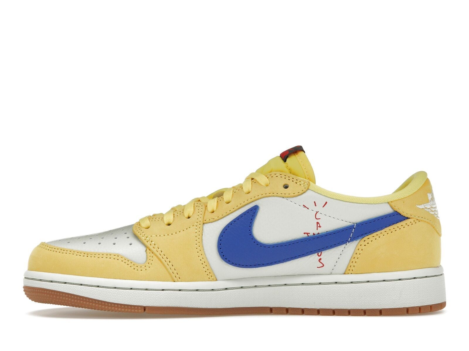 Pre-owned Jordan Air  1 Retro Og Sp X Travis Scott Low Canary Dz4137-700 Women's Shoes In Yellow