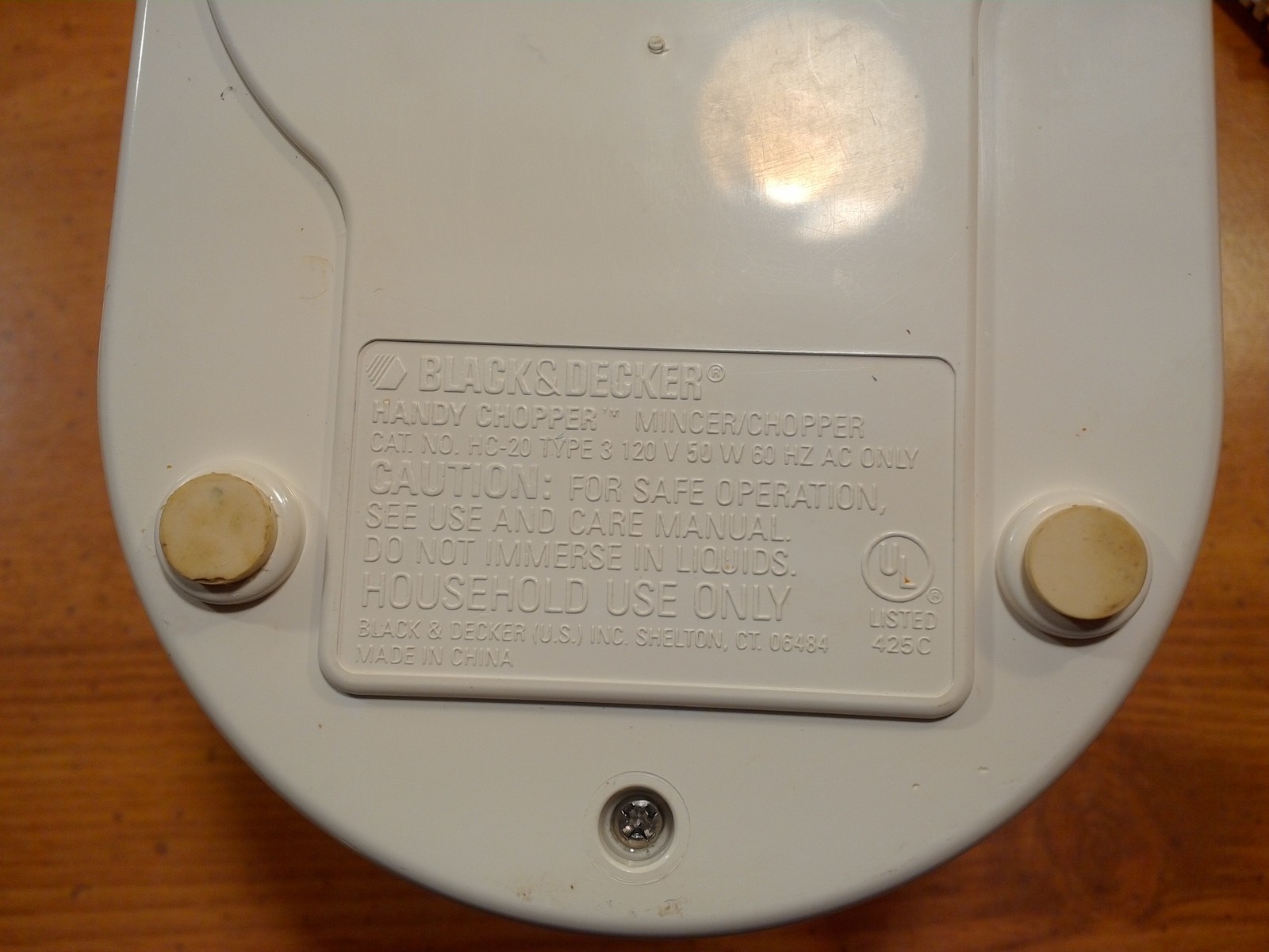 Black & Decker Mincer Handy Chopper HC-20 HC20 Type 3 Base, Motor