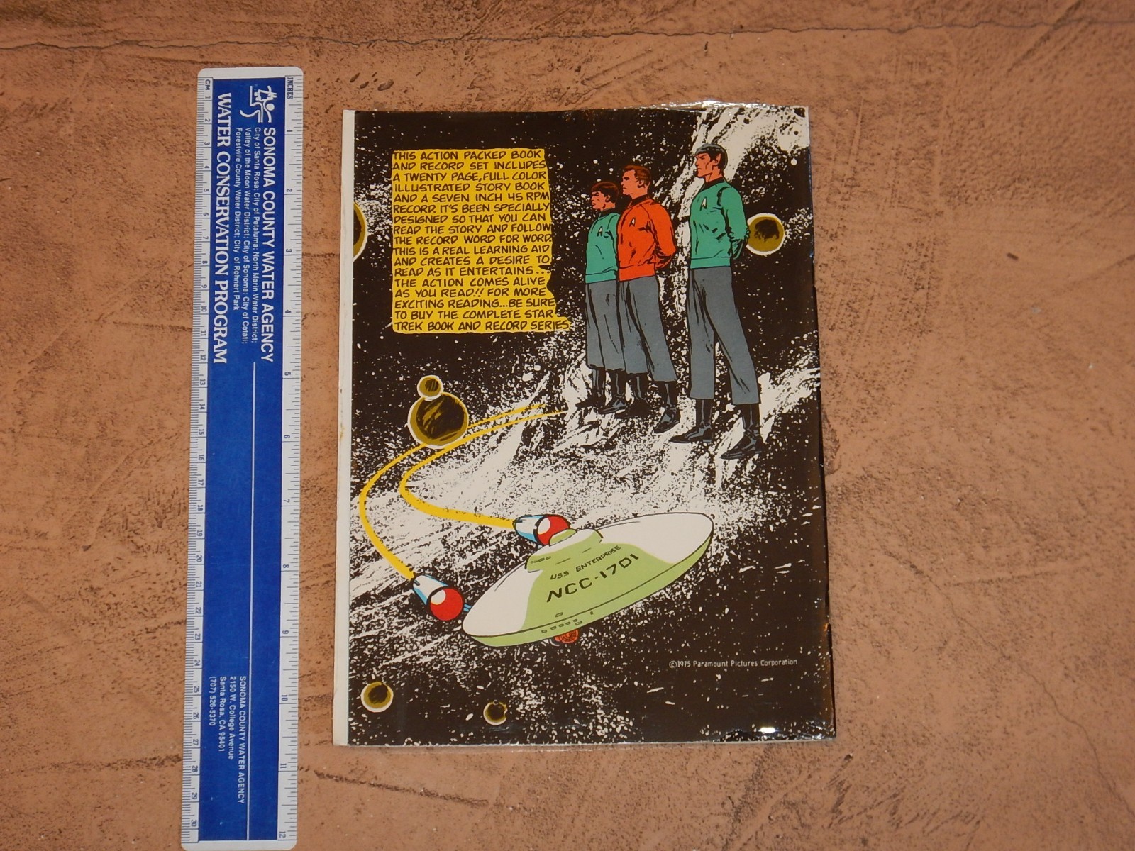 1975 STAR TREK BOOK AND RECORD SET PR-25, POWER RECORDS/PETER PAN, NOS, SEALED