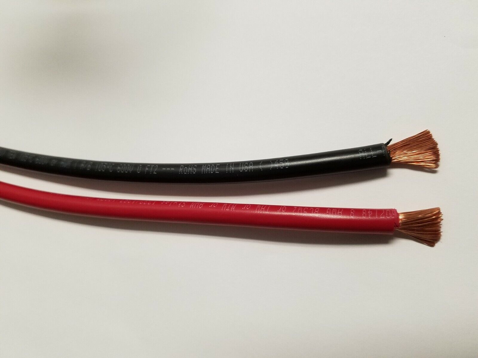 8 AWG GAUGE WIRE RED & BLACK 25 FT EACH PRIMARY HIGH STRAND 8 AWG GAUGE WIRE RED & BLACK 25 FT EACH PRIMARY HIGH STRAND