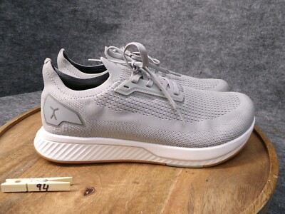 Flux Mens Adapt Runner Lunar Grey Running Athletic Barefoot Knit Shoes Size 10.5