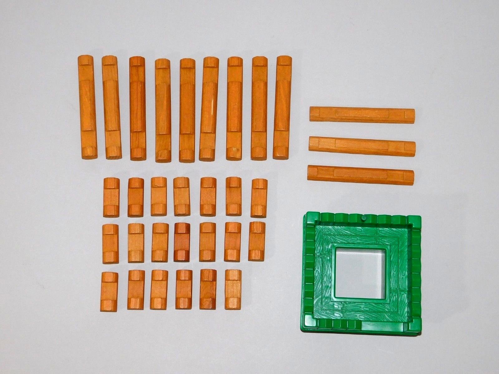 LINCOLN LOGS Fort Hudson Building Set - Incomplete Set