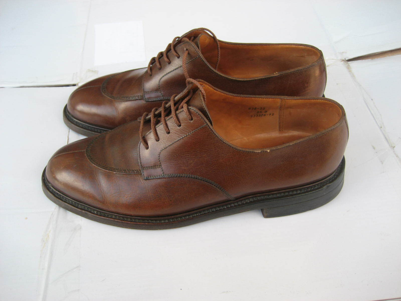 J.M. Weston Mens Shoes, Brown Leather, Model 598, Size 8.5 D J.M. Weston Mens Shoes, Brown Leather, Model 598, Size 8.5 D