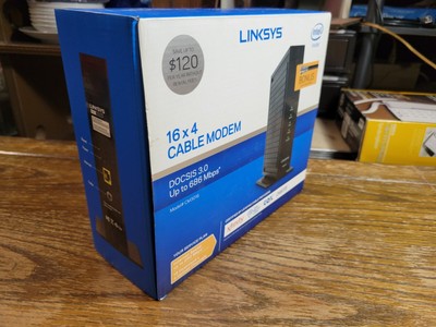 Linksys DOCSIS 3 16x4 Cable Modem (CM3016) Xfinity Spectrum New Open Box