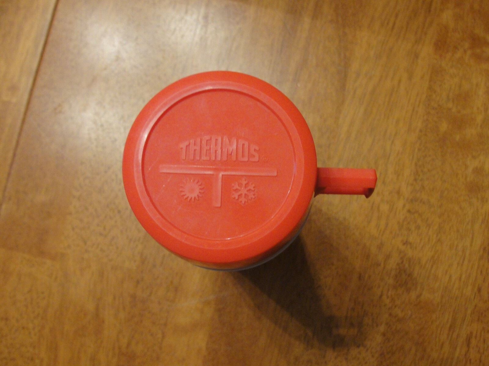 Vintage Aluminum Metal Glass Lined Thermos 1 Pint w/ Stopper & Cup