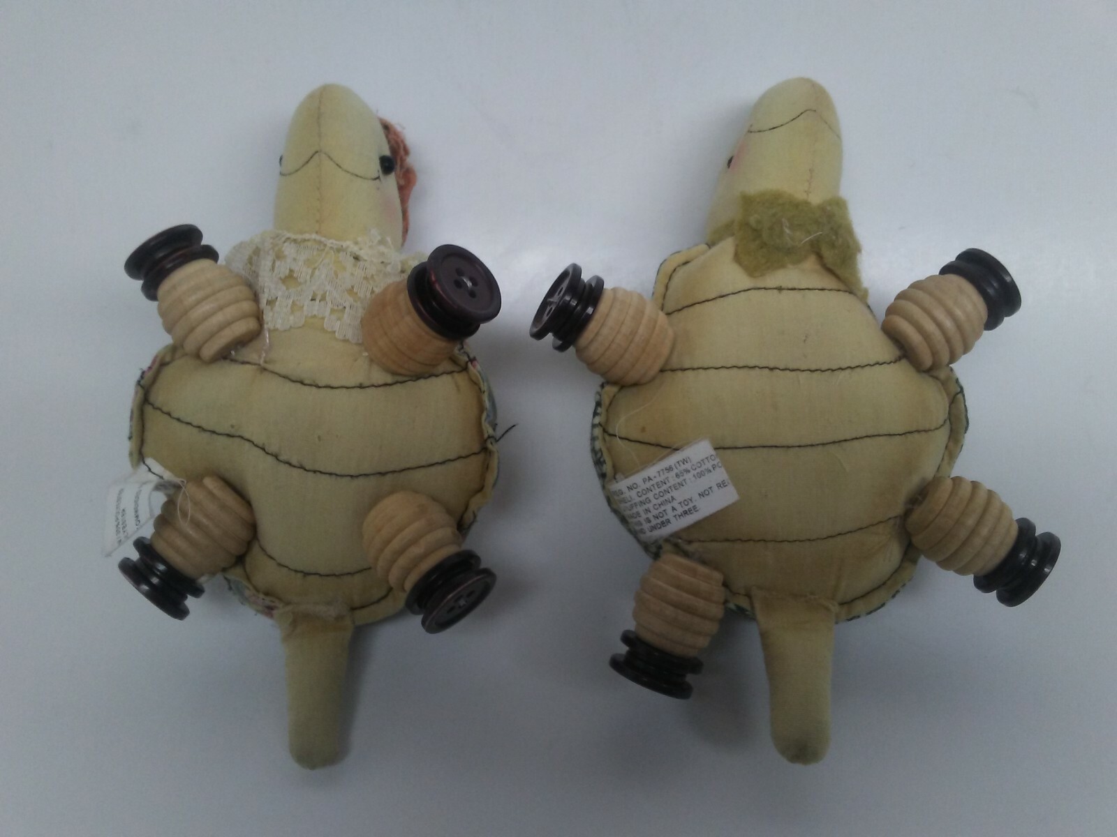 Vintage Collectible Pin Cushions Turtles Set of 2 Country Style 3