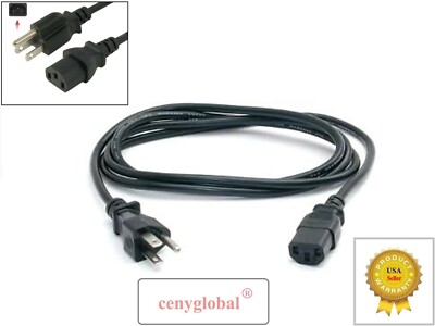 AC Power Cord Cable For LiveStrong, Sole Fitness Treadmill Short Run Elliptical