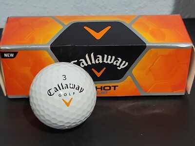 Callaway #3 HX Hot Plus Golf Balls Speed And Extreme Distance New Box Of 3