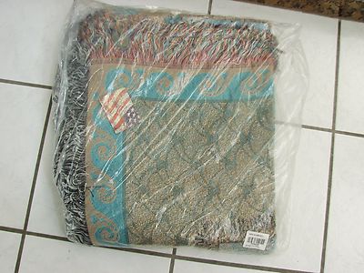  Tapestry SofaThrow Beach Retreat  Manual Woodworkers& Weavers new