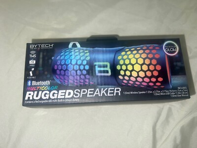 BYTECH On-The-Go Speaker w/ Built-In Bluetooth Multicolor   Brand New 
