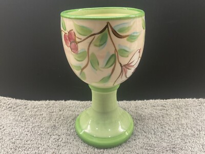 2003 Gail Pittman/ Vintage/ Dogwood Pattern/6  Goblet/excellent
