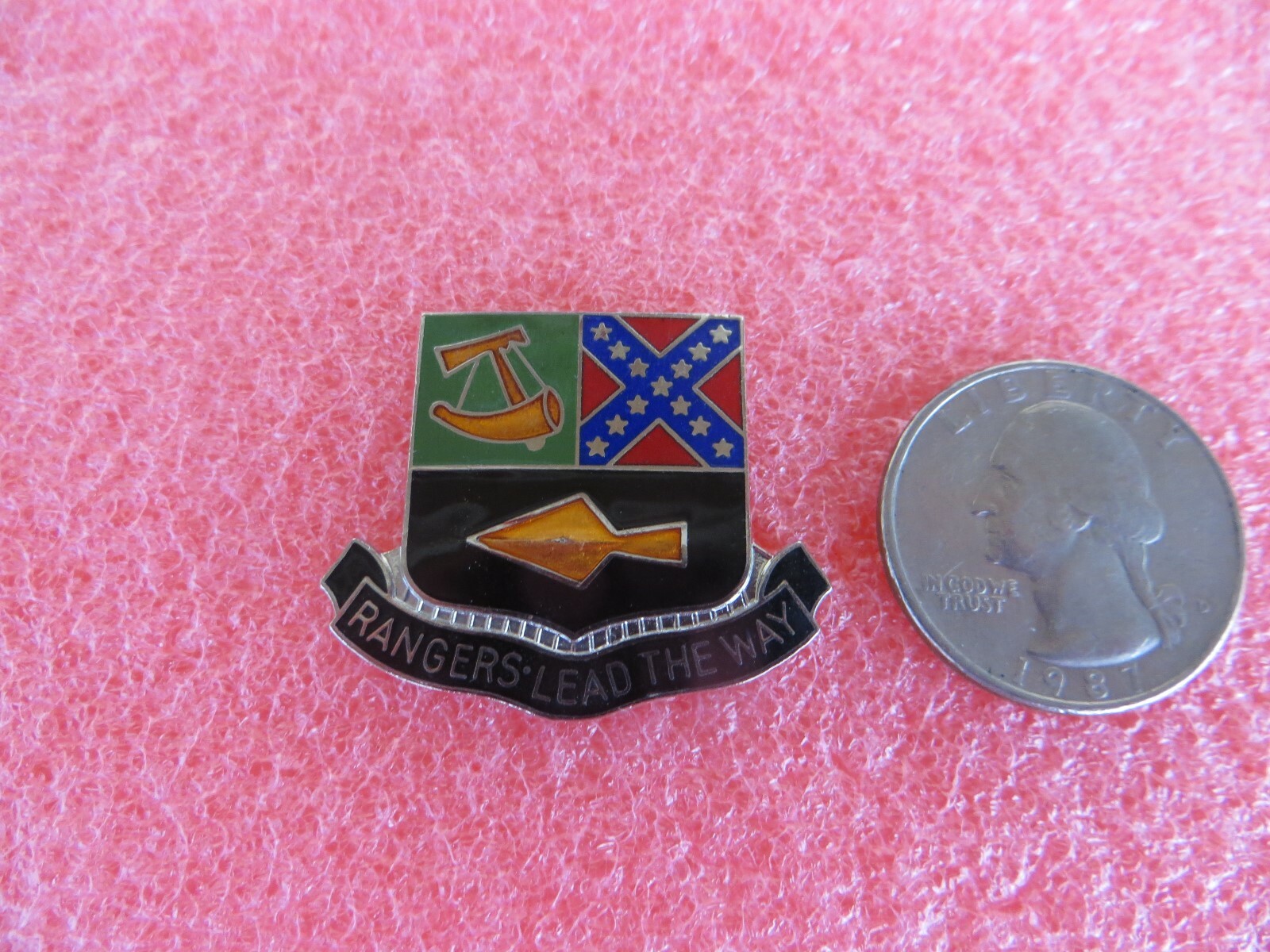 US Army Rangers Lead the Way Crest Pin New