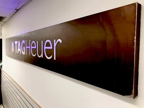 Tag Heuer Watch Dealer Sign REAL Heuer Porsche FREE SHIPPING 9 FEET Rolex