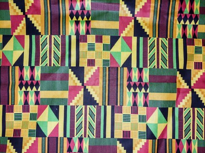 Cranston VIP Print Works Vibrant Geometric 100% Cotton Fabric 2 Yards x 45'' 