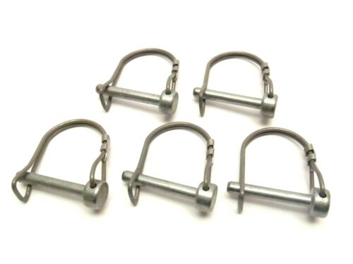 1/4" x 1-5/8" D Type Double Wire Snap Safety Pin LOT OF 5