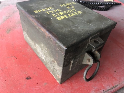 VINTAGE U.S. MILITARY? Circuit Breaker Box Type KJ Industrial Steampunk Decor