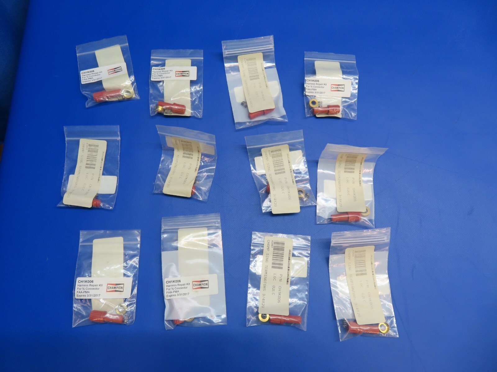 Champion Terminal Kit 3/4-20 P/N CH1K006 LOT OF 12 NOS (1022