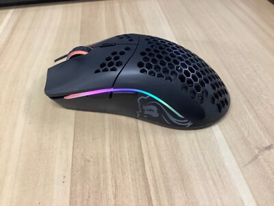 Glorious Model O Wireless Optical Gaming Mouse Lightweight BLACK with usb DONGLE
