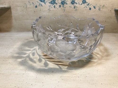 Steuben Galss ディープフラワーボウル 花器 果物鉢 Steuben Galss ディープフラワーボウル 花器 果物鉢
