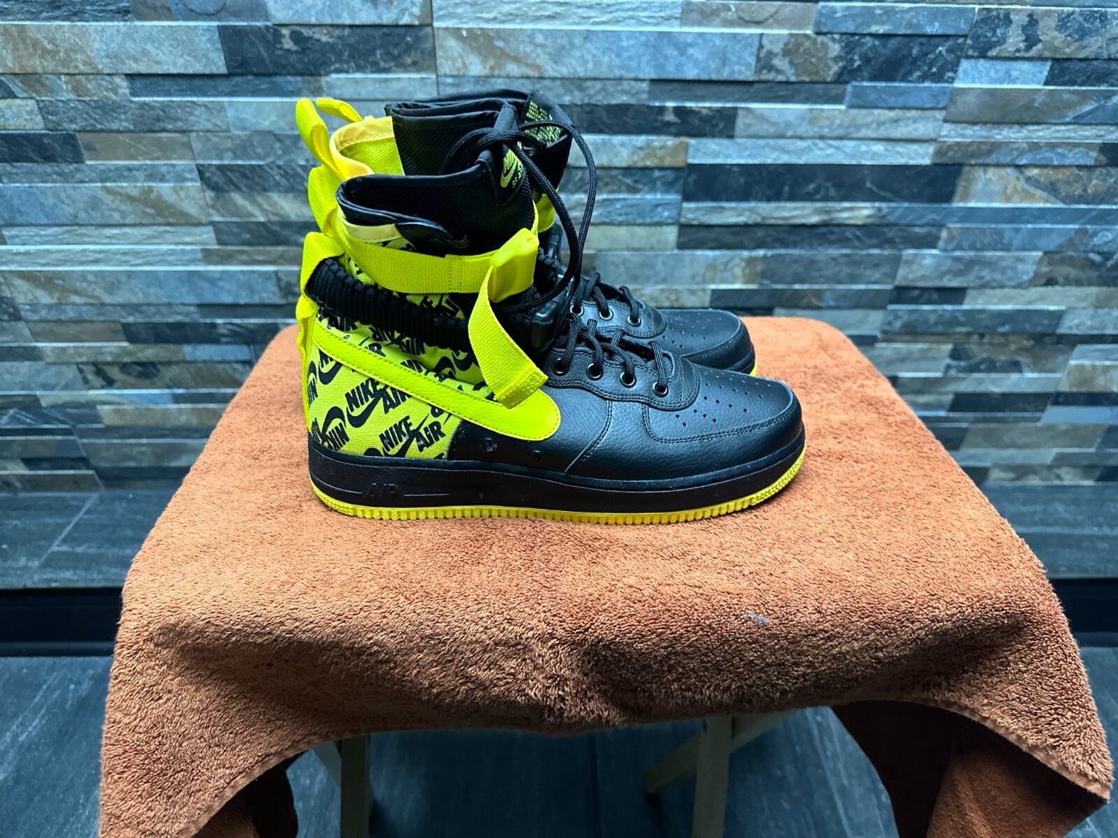 air force 1 high top yellow and black