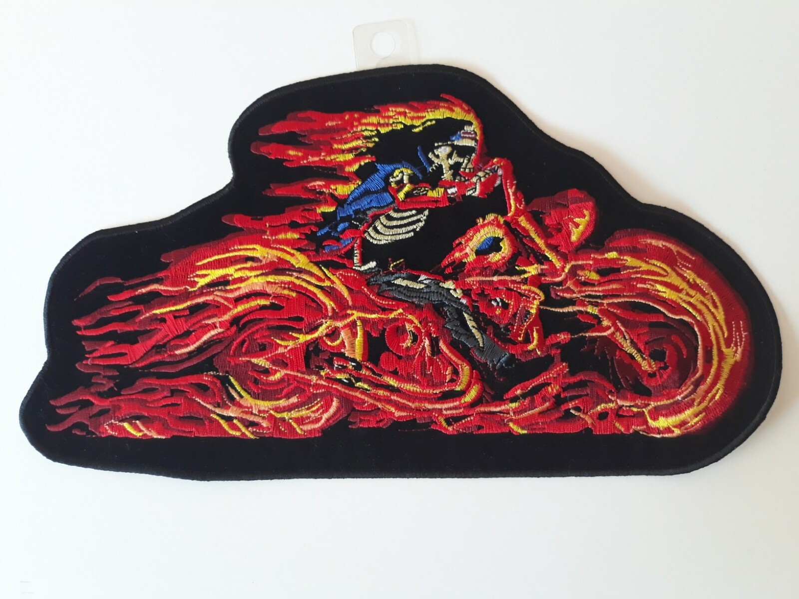 Flaming Cycle Patch Large 12