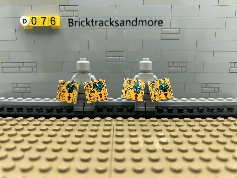 Lego® 3068px21 3068px19 3068px20 3068px13 Tile 2x2 Hieroglyphs 4 StüCk