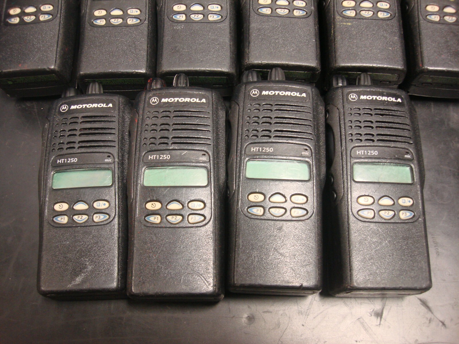 HUGE LOT OF 16 MOTOROLA HT1250 AAH25RDF9AA5AN TWO WAY RADIOS UHF 403-470MHZ