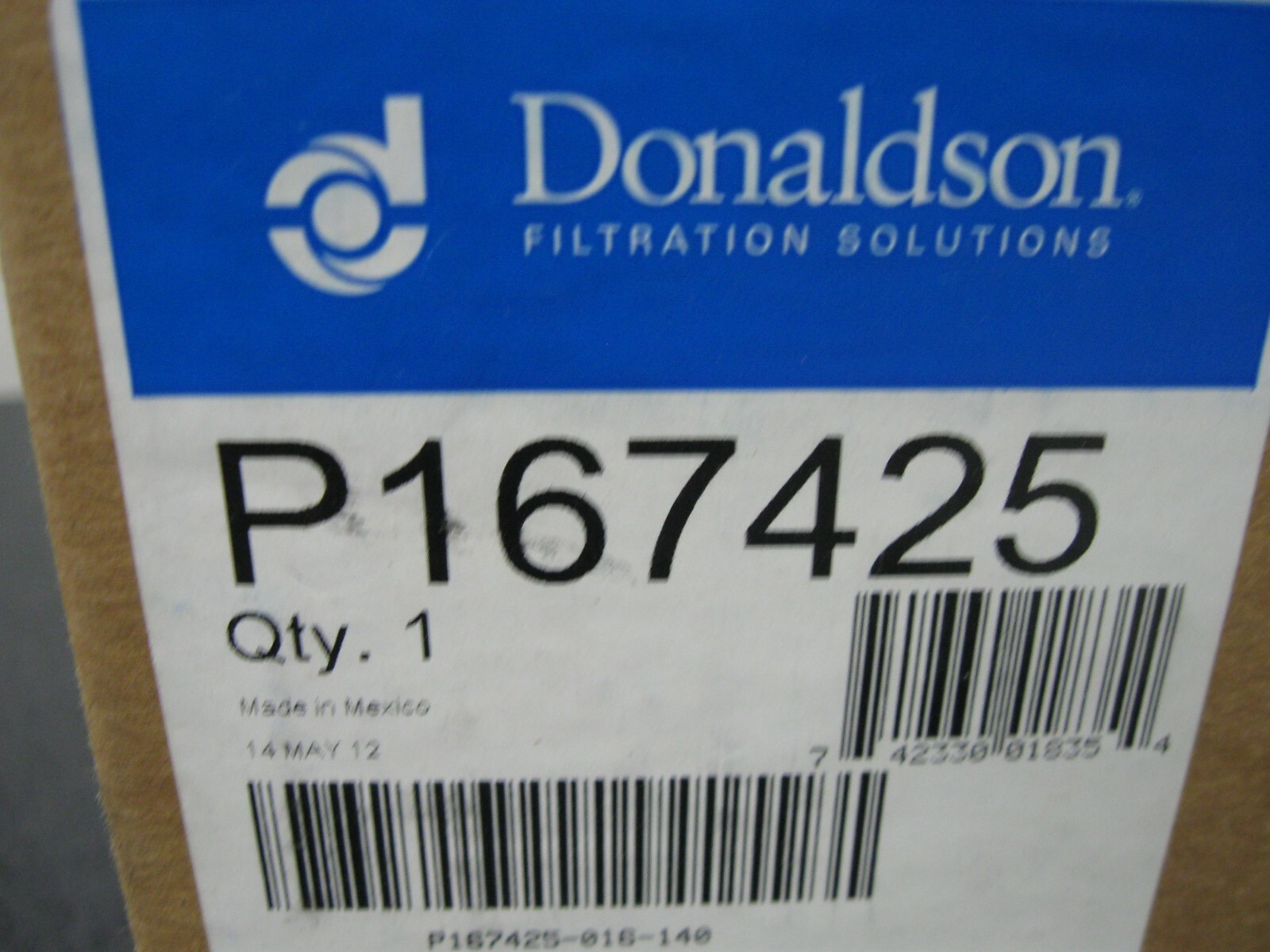 NEW GENUINE DONALDSON HYDRAULIC FILTER (PN P167425)