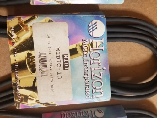 (3) Low Noise Balance Microphone Cable Horizon MIDIC-10 HORIZON 10 ft