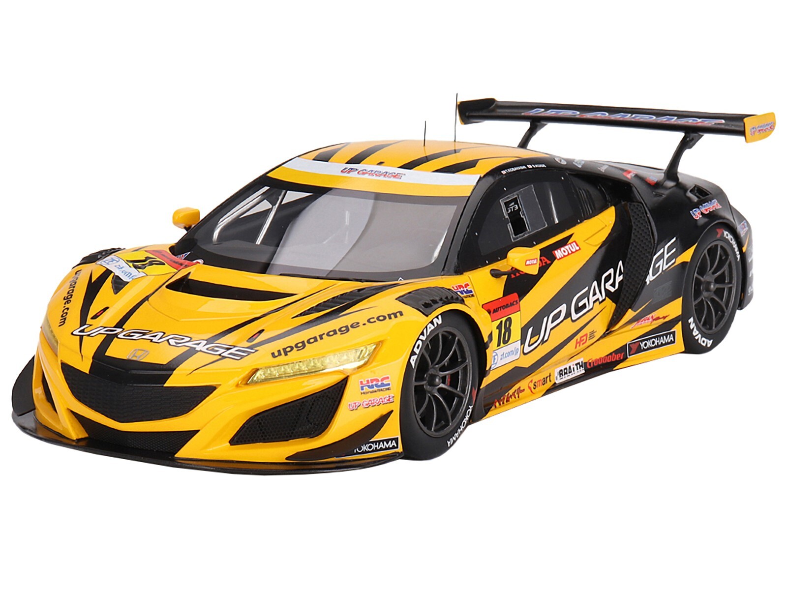 TOP SPEED NSX 1/18 ミニカー HONDA NSX GT3 EVO22 #18 TEAM UPGARAGE SUPER GT SERIES 2023 1
