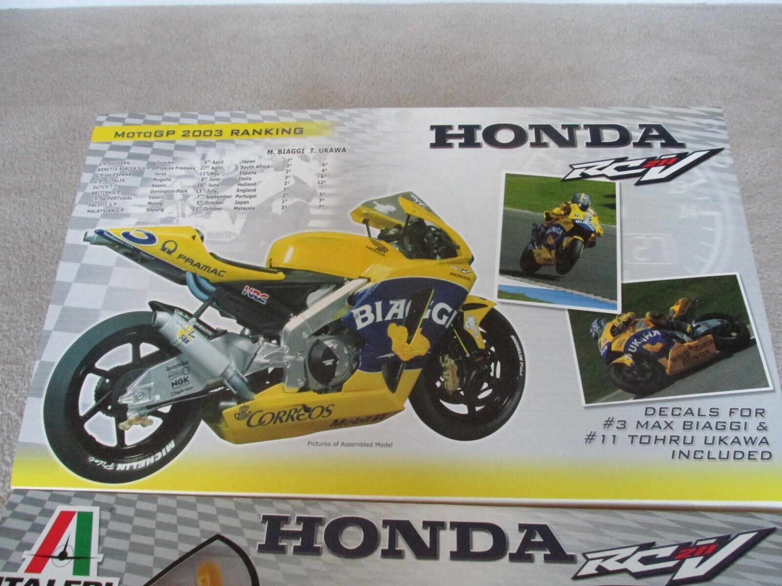 Honda RC211V MotoGP, Max Biaggi 2003, Italeri 4506, Honda RC211V MotoGP, Max Biaggi 2003, Italeri 4506,