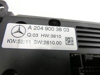 Mercedes S204 W204 C220 11-15 Bedienteil Bedienelement Heizung Klimabedienteil Avantgarde Mercedes S204 W204 C220... Vorschau 7