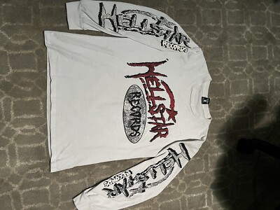 Hellstar Studios Records Long Sleeve Shirt Size Small 100% Authentic