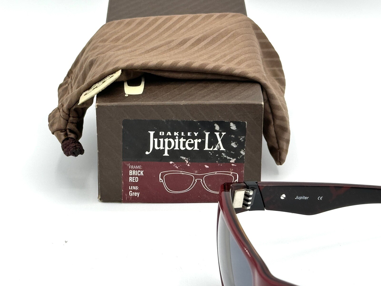 NEW OAKLEY JUPITER LX WOMENS SUNGLASSES VINTAGE BRICK RED