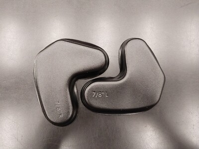 Schutt Inter-Link 7/8'' Jaw Pad Replacement Covers Black (1 Pair)
