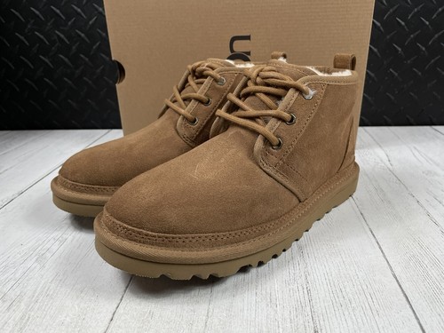 Pre-owned Ugg Neumel Chestnut Suede Boots Women's Size 8 In Brown