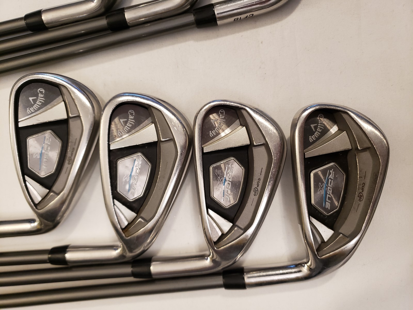Used Callaway Rogue CF 18 Iron Set (6-PW, SW, LW) 7 Club Synergy 50 Senior -1"