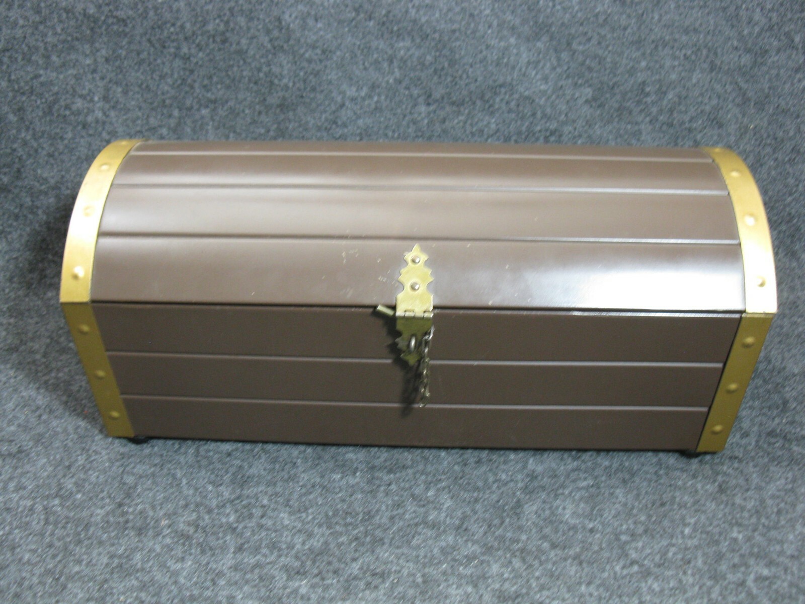 Vintage Metal TREASURE CHEST Toy Box Prizes Dentist Doctor Pediatrician 1970s