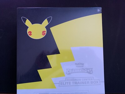 Pokemon Center Exclusive TCG Celebrations Elite Trainer Box ETB NEW SEALED!