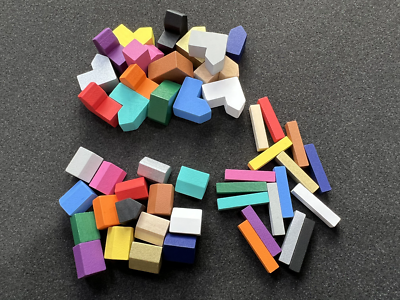 Catan Pieces Standard Set (settlements, cities, roads)