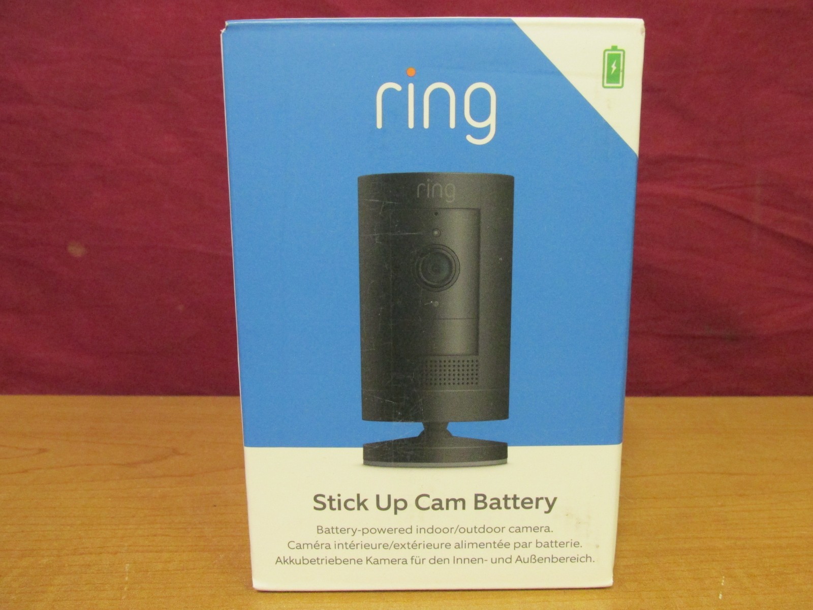 【k yamashita】Ring Stick Up CamBattery Ring Stick Up Cam Battery Indoor/Outdoor Camera - Black