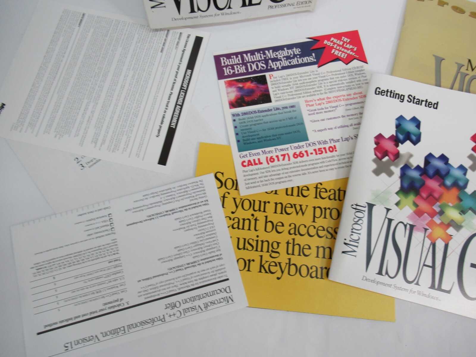 New Microsoft Visual C++ CD Upgrade Version 1.5 Professional Edition 1993