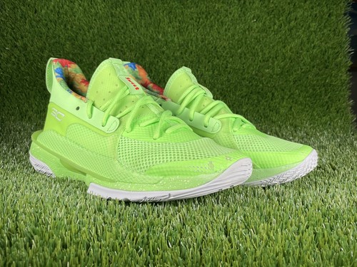 🔥Under Armour UA Youth Curry 7 SC Sour Patch Kids Lime