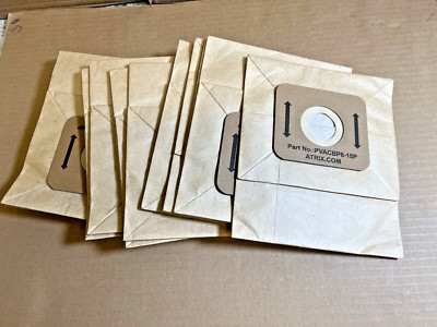 12-Pack Ergo and Ergo Pro Backpack Series Paper Filter Bags OEM PVACBP6-15P NEW
