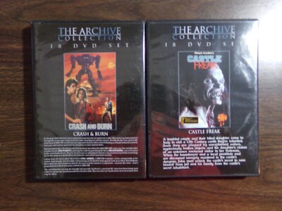 CASTLE FREAK/ CRASH & BURN  DVD LOT OF 2 HORROR  CHARLES BAND