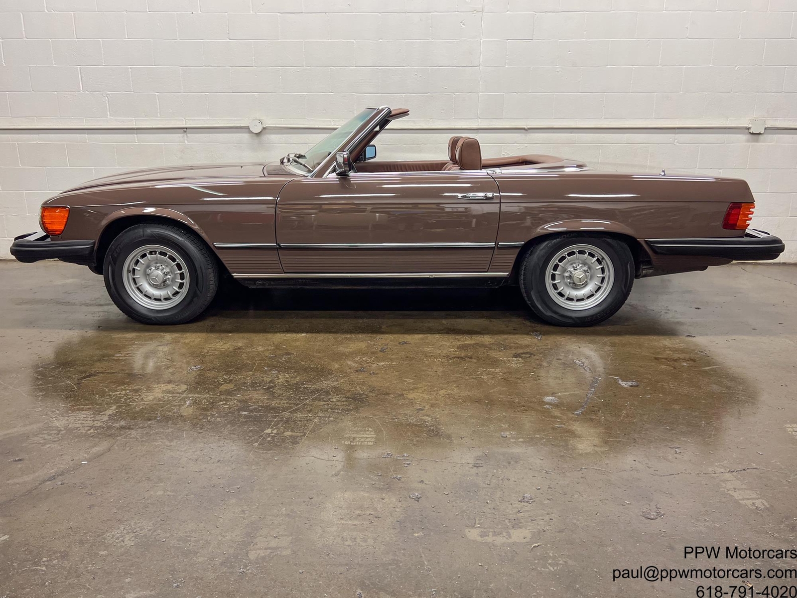 1978 Mercedes-Benz SL-Class  82,682 Miles Topaz Brown Convertible 4.5L V8 Automa