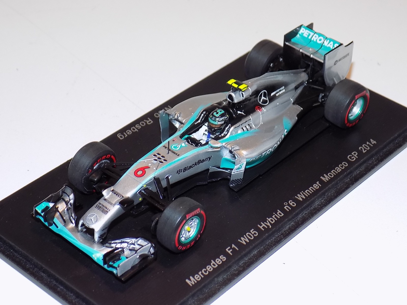 1/43 Spark Mercedes W05 イタリアGP 2014 1/43 Spark Mercedes AMG W05 car #6 Winner Monaco GP 2014 N