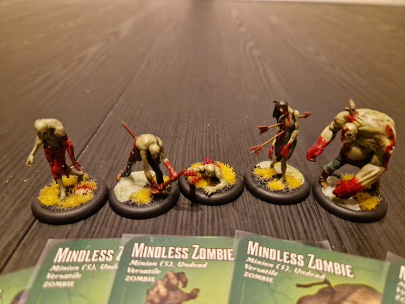 Malifaux Resurrectionists Mindless Zombies 3rd Edition Cards Included