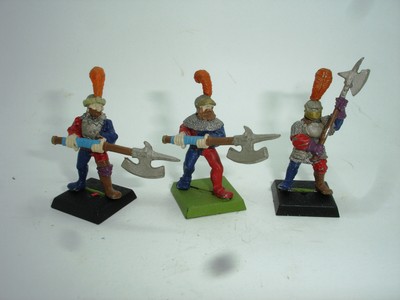 WARHAMMER - Empire - 3 x Hallebardiers / Halberds - Metal - Citadel  Classic