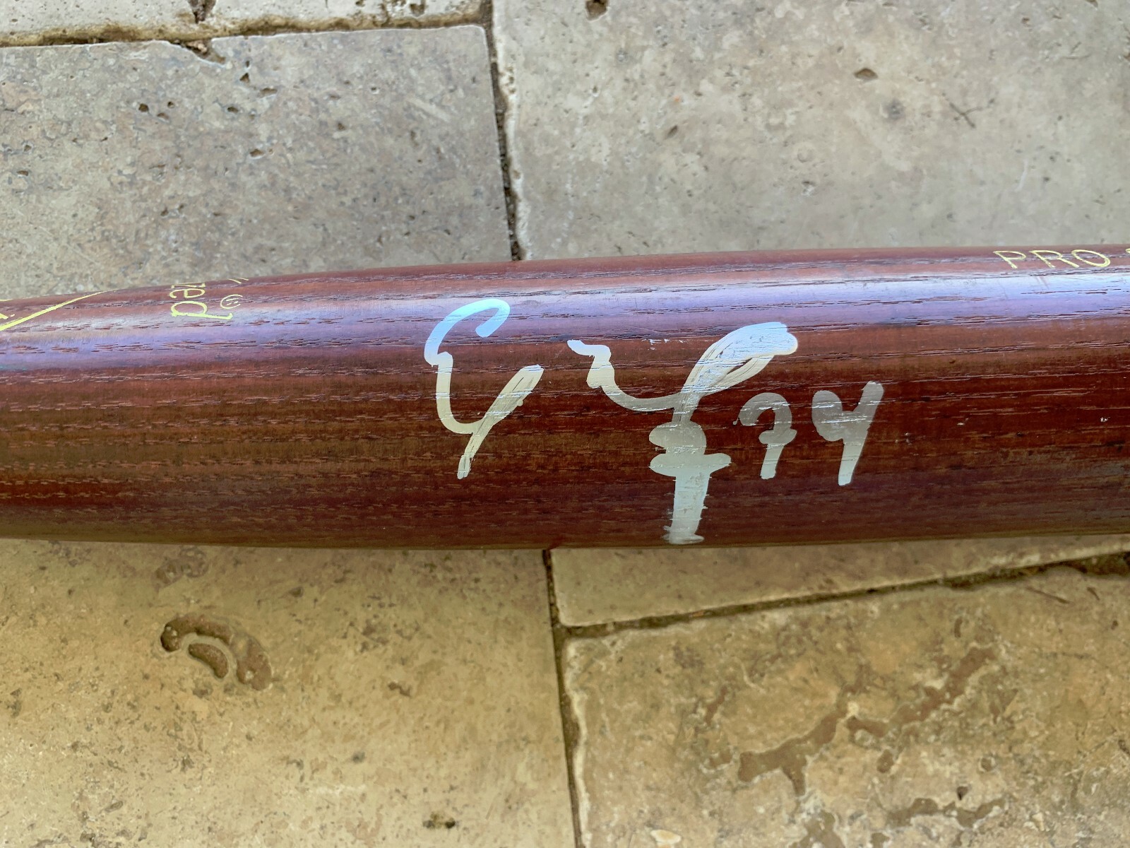 ELOY JIMENEZ signed auto autographed game used bat BAS Beckett